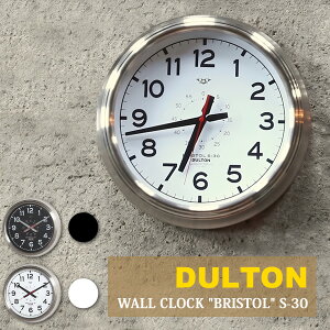 _g DULTON Ǌ| v WALL CLOCK "BRISTOL" S-30 K725-925 S2F ubN/zCg a30.5cm XeXX`[   AiO CeA fUC lC Vo[