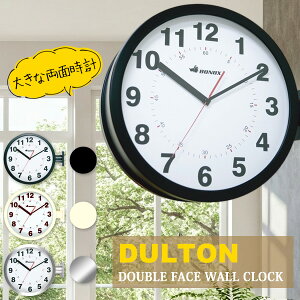DULTON _g DOUBLE FACE WALL CLOCK ʎv AiOǊ|v S82429 S3F ubN/AC{[/Vo[ _utFCX EH[ NbN   킢 AiO CeA
