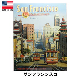 カーン・エリクソン サンフランシスコ ブリキ看板 四角型（アメリカ製）【Sanfrancisco】【インテリア 雑貨】