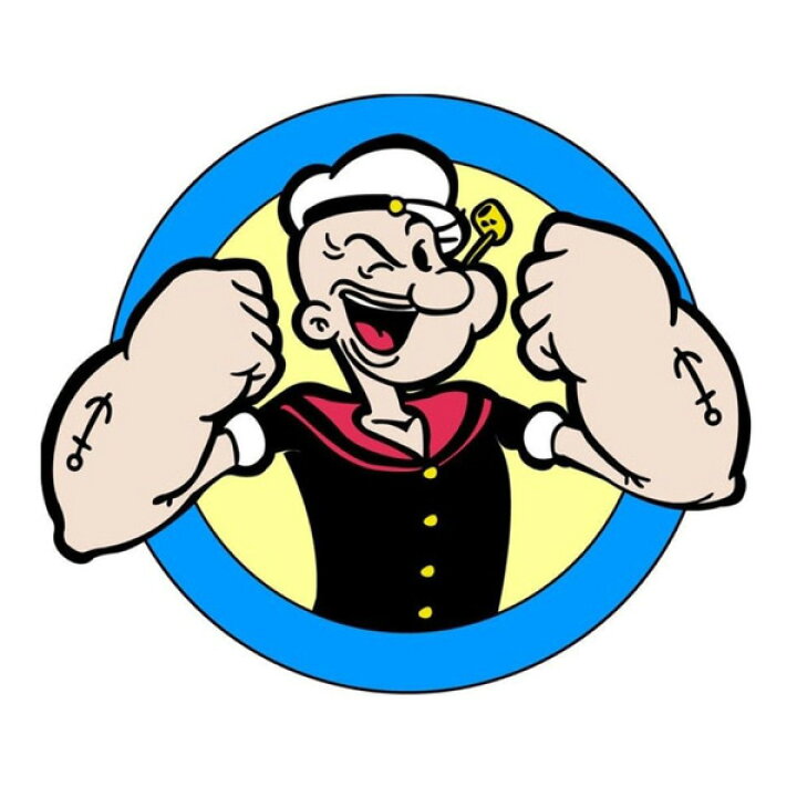 楽天市場】【POPEYE】 ポパイ ダイカットステッカー OKラウンド  