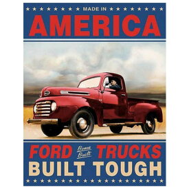 メタルサイン FORD フォード トラック サインプレート 壁掛け 32×41cm ■ ブリキ看板 インテリア 壁掛け サインプレート ブリキ ティンサイン 角型 アメリカン