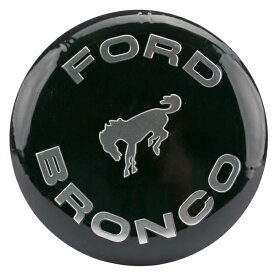メタルサイン FORD BRONCO 直径30cm エンボス加工 ■ ブリキ看板 フォード ブロンコ インテリア雑貨 ガレージ おしゃれ