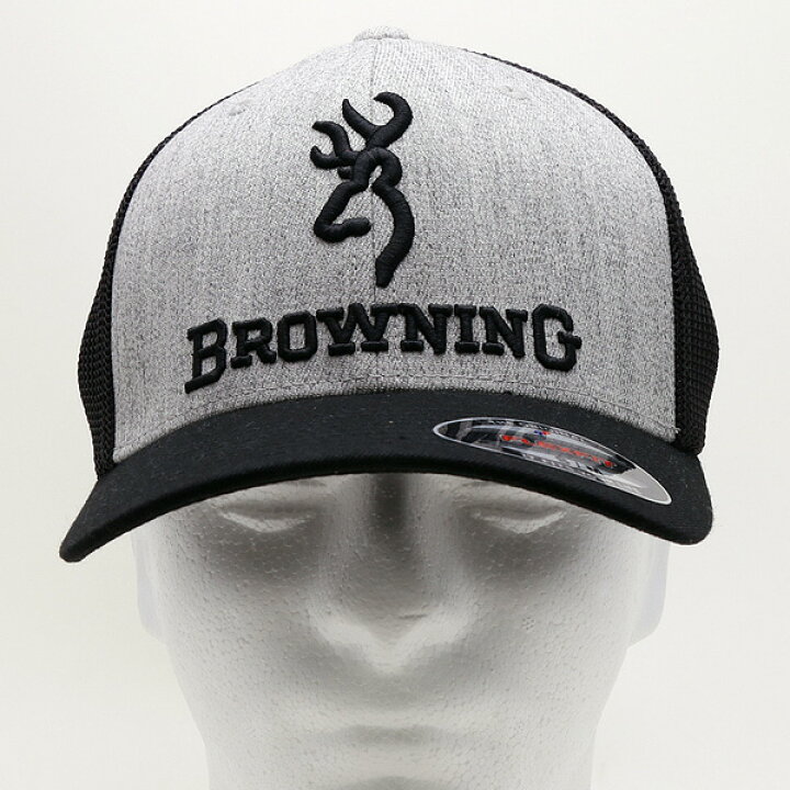 楽天市場 ブローニング 帽子 キャップ メンズ メッシュキャップ ブラック グレー S M L Xl 米国輸入品 Browning ミリタリー ハンティング Mancave マンケイブ