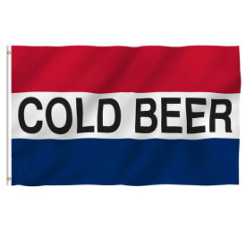 【フラッグ】COLD BEER Flag 91cm×152cm【旗 バナー ビール 夏 雑貨 インテリア】