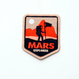 ワッペン MARS パッチ 6.5cm×9cm ■ NASA アメリカ コスプレ ハロウィン ハロウィーン 雑貨