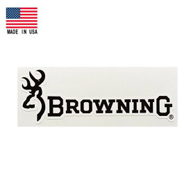 【ブローニング】【ステッカー】BROWNING 鹿 ロゴ デカール 3.5cm×10cm【雑貨 シール メイドインUSA ミリタリー ハンティング】