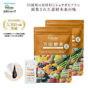 【公式】 万田酵素 ジンジャー 2袋 ( 分包 ・ペースト/約2ヵ月分) 万田酵素 しょうが 野菜 果物 健康 美容 発酵 美味しい 人気 ヘルシー 健康習慣 美容食 発酵食品 ショウガ 生姜