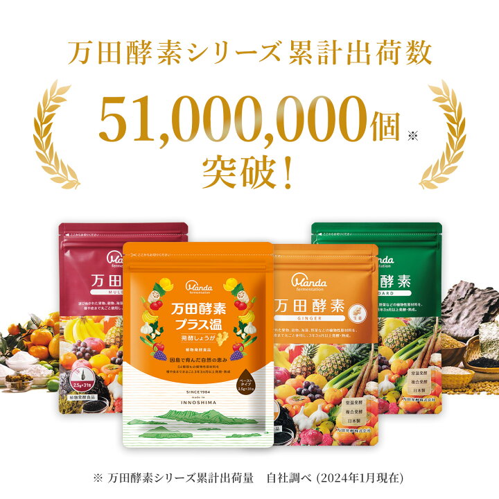 楽天市場】【公式】 万田酵素 ジンジャー & スタンダード 2種各1袋(分 