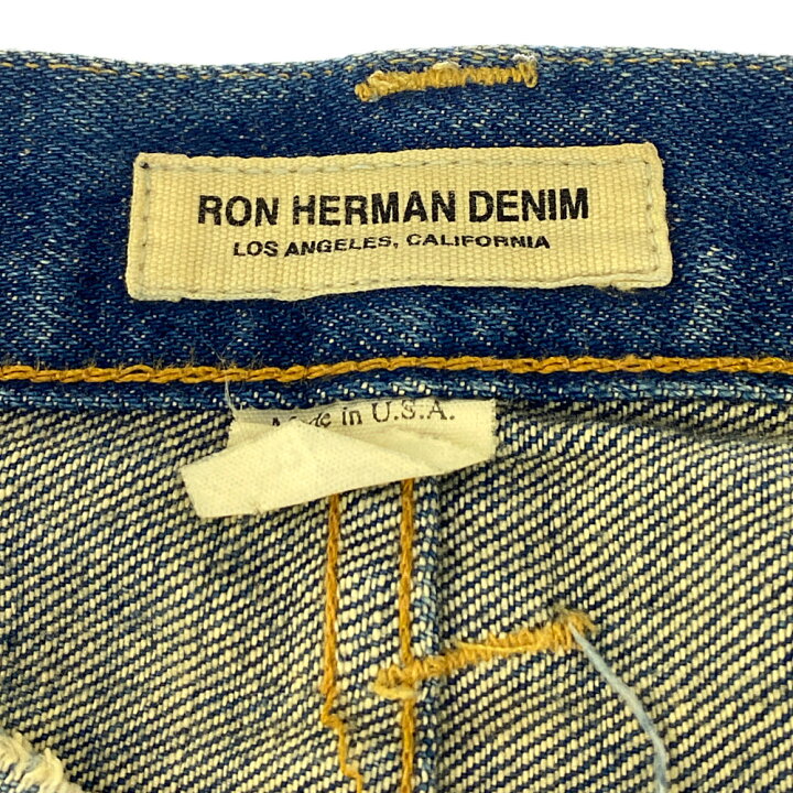 楽天市場 中古 メンズ Ron Herman Vintage Processed Denim Rhd 02 ロンハーマン ヴィンテージ加工 デニムパンツ ボトムス ドメスティック サイズ 32 32 カラー ブルー系 万代net店 万代net店