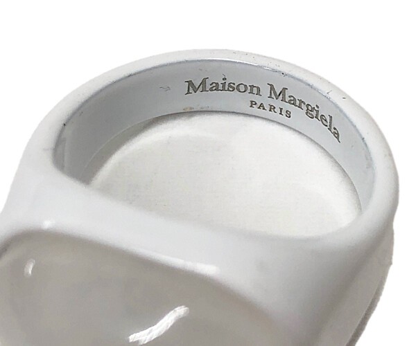 【中古】【メンズ】Maison Margiela WHITE RING 2018SS S35UQ0196 メゾン・マルジェラ ホワイトリング 指輪  リング アクセサリー サイズ：XS カラー：WHITE 万代Net店 | 万代Net店