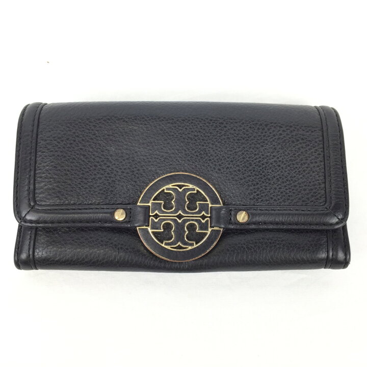 楽天市場】【中古】TORY BURCH トリーバーチ レザーロングウォレット 