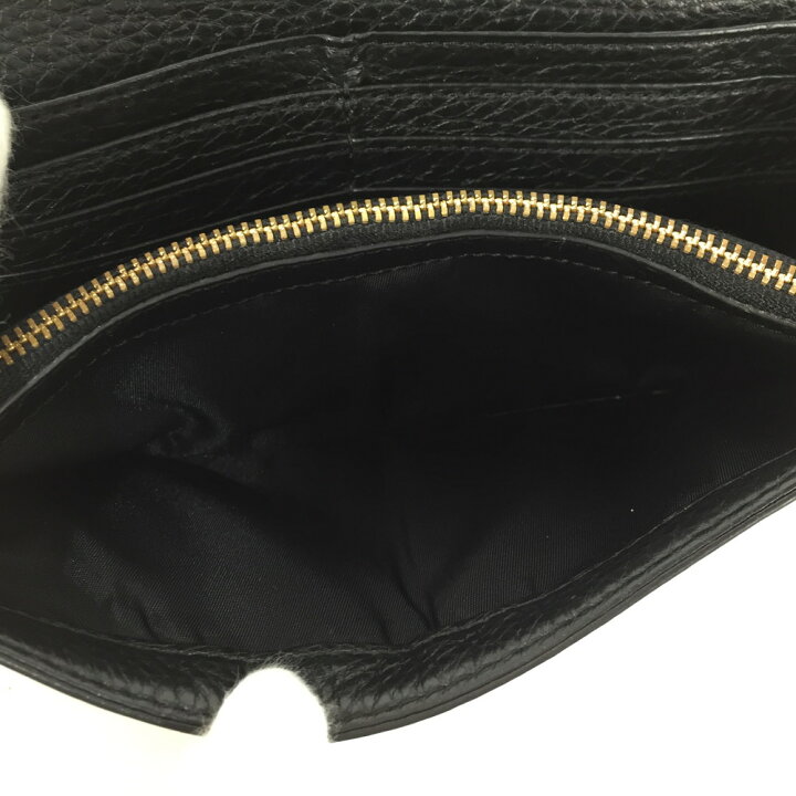 楽天市場 中古 Tory Burch トリーバーチ レザーロングウォレット 長財布 メンズ レディース ブラック 黒 万代net店 万代net店