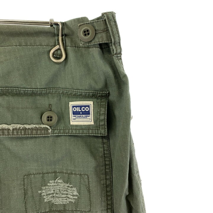 楽天市場 中古 メンズ Oil Co リメイク加工パンツ パンツ ズボン ボトムス カーゴパンツ アメカジ サイズ 30 カラー カーキ 緑 万代net店 万代net店