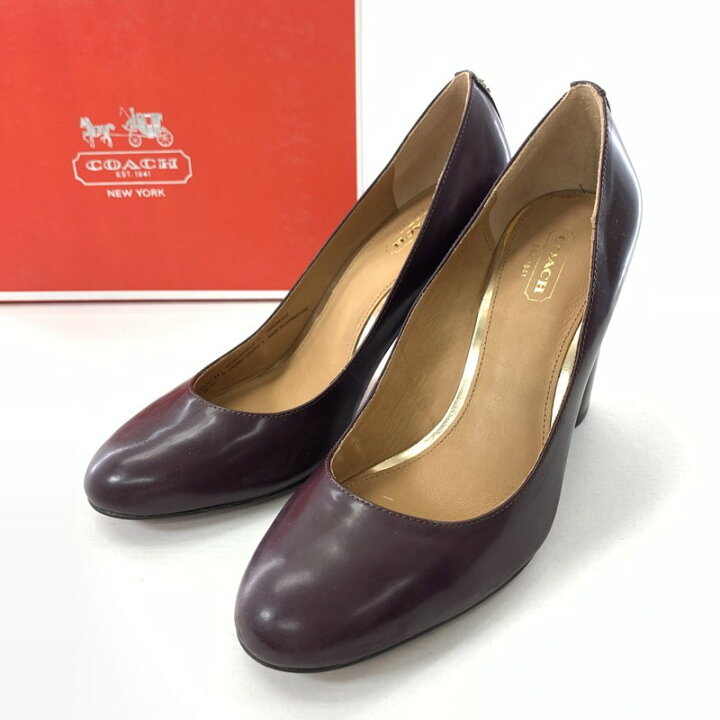 楽天市場】【中古】【レディース】COACH コーチ ヒールパンプス  