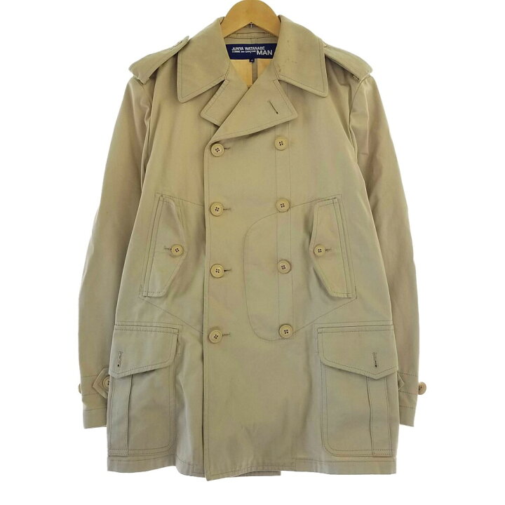 【中古】【メンズ】JUNYA WATANABE COMME des GARCONS MAN Coat ジュンヤワタナベ コムデギャルソン マン コート アウター ドメスティック サイズ:M カラー:BEIGE 万代Net店 | 万代Net店