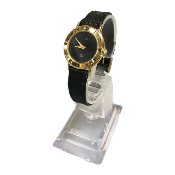 楽天市場】【中古】【レディース】GUCCI グッチ 3000L クォーツ時計  