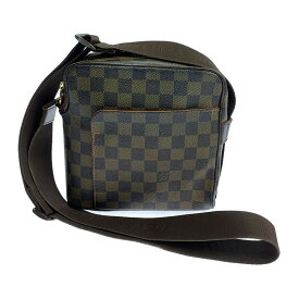 【中古】【メンズ/レディース】LOUIS VUITTON ダミエ オラフPM N41442 LM0075 ルイヴィトン カバン ショルダーバッグ サイズ：約19.5×19.5×8.5cm カラー：エベヌ 万代Net店