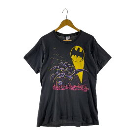 【中古】【メンズ】BATMAN MARINES 80's CHARACTER TEE VINTAGE バットマン マリーンズ 80年代 キャラクターTシャツ 半袖 トップス ヴィンテージ 1989コピ 万代Net店