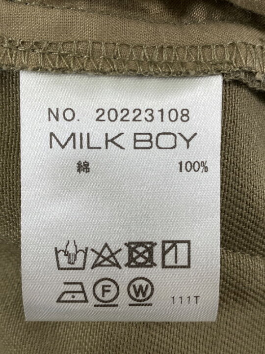 楽天市場】【中古】【メンズ】MILKBOY ZIP PANTS 20223108 ミルクボーイ ジップ パンツ ワイドシルエットパンツ ボトムス サイズ:表記なし 下記参照 カラー:ベージュ 万代Net店 : 万代Net店
