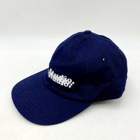 【中古】【メンズ/レディース】LQQK STUDIO STACKED LOGO CAP ルックスタジオ ロゴ 刺? キャップ 帽子 サイズ：F カラー：ネイビー 万代Net店