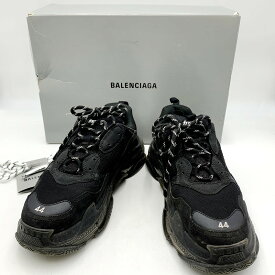 【中古】【メンズ】BALENCIAGA TRIPLE S CLEAR SOLE TRAINER バレンシアガ トリプルSクリアソール スニーカー シューズ 靴 サイズ：29cm カラー：ブラック 万代Net店