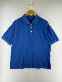 【中古】【メンズ】VISVIM 21AW JUMBO WELLER S/S POLO SHIRT 0121205010021 ヴィズヴィム ビズビム ジャンボ ウェラー ショートスリーブ ポロシャツ トップス サイズ：2 カラー：ブルー 万代Net店