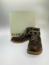 【中古】【メンズ】DIESEL HEROS STEAL BROWN LEATHER BOOTS Y00519 ディーゼル レザーブーツ 万代Net店