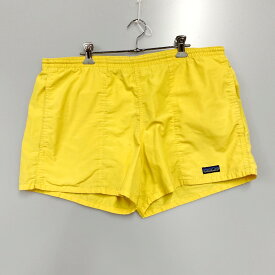 【中古】【メンズ】PATAGONIA パタゴニア ショーツ ショートパンツ 80’S ビンテージ バギーズショーツ ボトムス サイズ：L カラー：イエロー 万代Net店