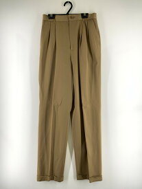 【中古】【レディース】AQUASCUTUM 2TUCK SLACKS アクアスキュータム 2タックスラックス パンツ ボトムス サイズ：11 カラー：カーキ 万代Net店