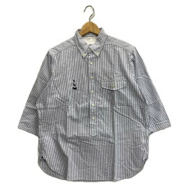 【中古】【メンズ】MOUNTAIN RESEARCH マウンテンリサーチ 長袖シャツ STRIPE ストライプ 七分袖 トップス アウター ブランド 古着 サイズ：S カラー： 140-230722-gm-17-fuz 万代Net店