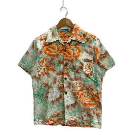 【中古】【メンズ】Ocean Pacific オーシャンパシフィック ALOHA SHIRT GRN-ORN アロハシャツ ハワイアンシャツ オープンカラー 半袖シャツ トップス アウター ブランド 古着 サイズ：M カラー： 146-230722-gm-22-fuz 万代Net店