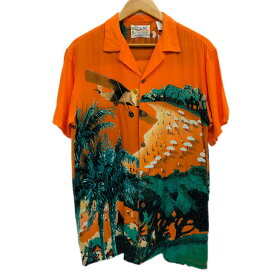 【中古】【メンズ】FUKUWA-UCHI フクワウチ アロハシャツ サイズ：XL カラー：オレンジ 万代Net店
