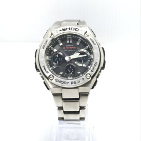 【中古】【メンズ】CASIO G-SHOCK G-STEEL GST-W100 Series GST-W110D-1AJF TOUGHSOLAR カシオ ジーショック G-スティール タフソーラー 腕時計 サイズ：ケース径 約59.1×52.4×16.1mm 腕回り 最大約18.5cm カラー：シルバー 万代Net店