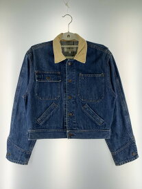 【中古】【レディース】RALPH LAUREN IMPACT21 90S DENIM JACKET ラルフローレン 切替 襟コーデュロイ デニムジャケット アウター サイズ：7 カラー：インディゴブルー 万代Net店