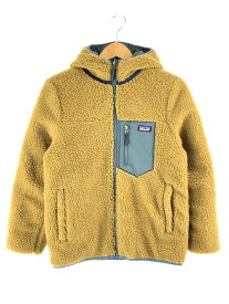 【中古】【キッズ】Patagonia 21AW BOYS REVERSIBLE READY FREDDY HOODY 68095FA21 パタゴニア ボーイズ リバーシブル レディ フレディ フーディ アウター フリースジャケット サイズ：サイズタグ欠損 下記参照 カラー：キャメル 万代Net店