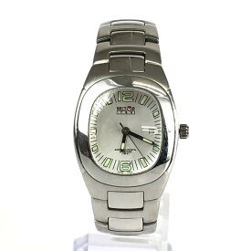 【中古】【メンズ】SECTOR 760 ESFERA RECTANGULAR QUARTZ WRIST WATCH 2653760715 セクター レクタンギュラー クォーツ リストウォッチ 腕時計 サイズ：ケース径 約33×30mm 腕回り 最大約16cm カラー：シルバー 万代Net店