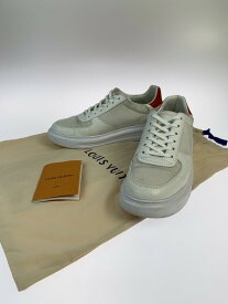 【中古】【メンズ】LOUIS VUITTON SNEAKER FA0109 ルイヴィトン ビバリーヒルズライン レザー×メッシュ ローカットスニーカー シューズ 靴 カラー：ホワイト×レッド 万代Net店