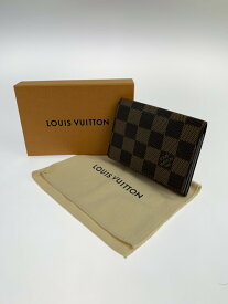 【中古】【メンズ/レディース】LOUIS VUITTON CARD CASE N62920 CA0024 ルイヴィトン ダミエ アンヴェロップ・カルト ドゥ ヴィジット カードケース カラー：ブラウン系 万代Net店
