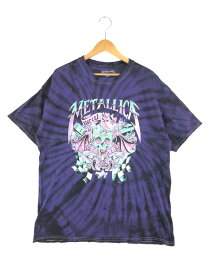 【中古】【メンズ】METALLICA 2020 NOCAL SKULL TIE DYE S/S TEE 50041027 メタリカ ノーカル スカル タイダイ ショートスリーブ Tシャツ 半袖 トップス サイズ：L カラー：パープル 万代Net店