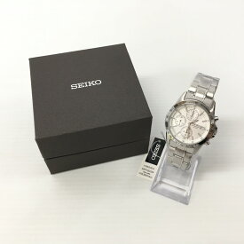 【美中古品】【メンズ/レディース】SEIKO セイコー SBTQ039 クォーツ 腕時計 カラー：シルバー 万代Net店