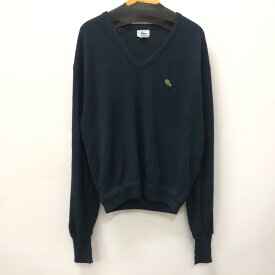 【中古】【メンズ】IZOD LACOSTE アイゾッド ラコステ アクリル ニット セーター トップス サイズ：M カラー：ネイビー 紺 万代Net店