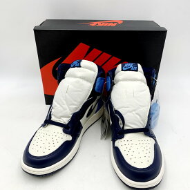 【中古】【未使用品】【メンズ】NIKE AIR JORDAN 1 RETRO HIGH OG OBSIDIAN 555088-140 ナイキ エアジョーダン 1 レトロ ハイ オージーオブシディアン スニーカー シューズ 靴 サイズ：27.5cm カラー：UNIVERSITY BLUE 万代Net店