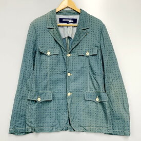 【中古】【メンズ】JUNYA WATANABE COMME DES GARCONS MAN ジュンヤワタナベ 幾何学模様テーラードジャケット アウター サイズ：M カラー：グリーン系 万代Net店