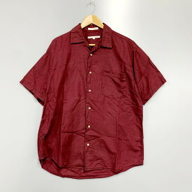 【中古】【メンズ】PERRY ELLIS ペリーエリス 半袖シャツ トップス サイズ：M カラー：あずき 万代Net店