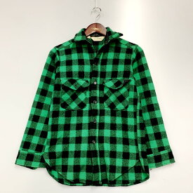 【中古】【メンズ】L.L.Bean エルエルビーン 70'S~ バッファローチェックシャツジャケット サイズ：S カラー：グリーン/ブラック 万代Net店