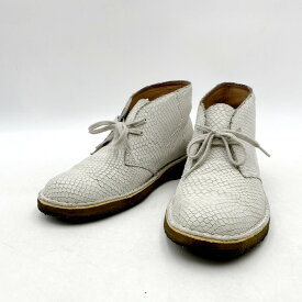 【中古】【レディース】Clarks クラークス ブーツ シューズ 靴 サイズ：23.5cm カラー：ホワイト 万代Net店