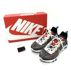 【中古】【メンズ】NIKE REACT ELEMENT 87 AQ1090-003 ナイキ リアクト エレメント スニーカー シューズ 靴 サイズ：27.5cm US 9.5 カラー：グレー系 万代Net店