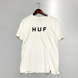 【中古】【メンズ】HUF ハフ Tシャツ 半袖カットソー トップス サイズ：M カラー：ホワイト 万代Net店