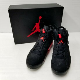 【中古】【未使用品】【メンズ】NIKE AIR JORDAN 6 RETRO 384664-023 ナイキ エアジョーダン 6 レトロ スニーカー シューズ 靴 サイズ：27.5cm カラー：BLACK/INFRARED 23-BLACK 万代Net店