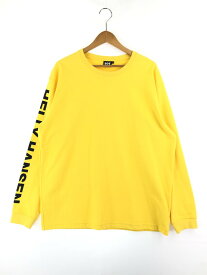 【中古】【メンズ】HELLY HANSEN L/S PRINT TEE HZ32154 ヘリーハンセン ロングスリーブ プリントTシャツ 長袖 トップス サイズ：XL カラー：イエロー 万代Net店